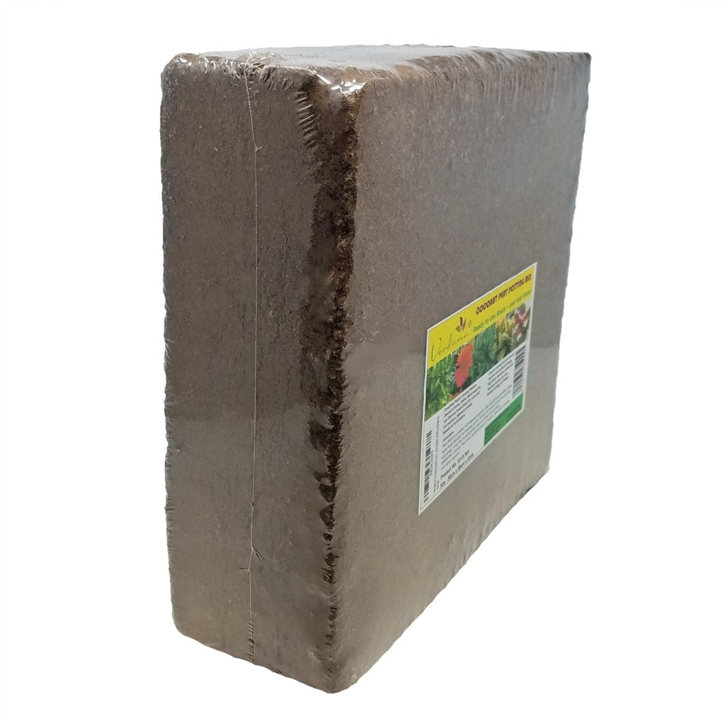 Coco coir Growing Medium - Compressed Block Brick - aka Coco Soil, Cocosoil, Coco Peat, Coir Block - Soil Alternative